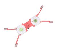 Kelawoly Plaque de Refroidissement Portable pour Ordinateur Portable, 2 | Deux ventilateurs de 60 mm, fonctionnement silencieux de 23 dB, débit d\'air de 5,6 à 28 cfm, 16 patins antidérapants,