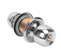 Kelawoly Poignée de Porte Ronde cier, pour Entrée | Verrouillage Sécurisé, Fixation Durable, Poignée Ronde Ergonomique