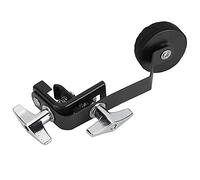 Kelawoly Sourdine de Caisse Claire, Système de Contrôle du Son à Clip en Alliage pour Atténuation du Volume et Réduction des Résonances, for Batterie et Entraînement (BLACK)