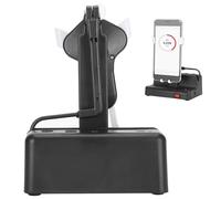 Kelawoly Téléphone Compteur de Pas Shaker, 8000 Pas/H Alimenté par USB | Support réglable de 6,1 pouces, cadre nacré antidérapant, conception de commutateur muet, compatible avec l\'application
