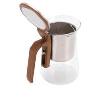 Kelawoly Théière en Verre avec Infuseur Ti de 600ml, avec Couvercle à Rabat Magnétique, Mécanisme de Tasse Flottante de Séparation de L'eau pour Brasser le thé