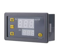 Kelawoly Thermostat de Régulateur de Température Numérique, électronique, Alarme Haute Température Double Mode, Réglable pour les Applications de Chauffage et de Refroidissement (220 affichage rouge