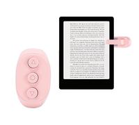 Kelawoly Tourneur de Page à Distance, Technologie Sensitive Click & Air Wave, Contrôleur Bluetooth Rechargeable Ultra Fin à Clipser pour, Téléphones, Tablettes, Liseuses électroniques (Pink)