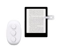 Kelawoly Tourneur de Page à Distance, Technologie Sensitive Click & Air Wave, Contrôleur Bluetooth Rechargeable Ultra Fin à Clipser pour, Téléphones, Tablettes, Liseuses électroniques (White)