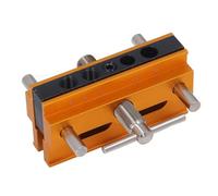 Kelawoly Trousse de Gabarit de Perçage Centré, Réglable en Largeur (GOLD) | Foret en Alliage D'aluminium, Compatible 6-12 Mm, avec Repères Centraux pour un Alignement Précis, Durable pour Vos Travaux