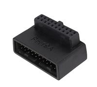 Kelawoly USB 3.0 90 Degré Adaptateur, Connecteur Interne 19/20 Broches | Connexion PCB multicouche, conception à coude rotatif, prévention de rupture de broche 19 broches, compatible avec câble