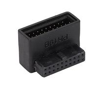 Kelawoly USB 3.0 90 Degré Adaptateur, Connecteur Interne 19/20 Broches | Connexion PCB multicouche, conception à coude rotatif, prévention de rupture de broche 19 broches, compatible avec câble