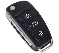 Kelay Audi Clé pour Audi A1 A2 A3 A4 A6 Q1 Q3 Q5 Q7 S3 S4 S6 R8 TT TéLéCommande, Coque Clé Audi A3, Boitier Clef Audi A1 - 3 Boutons
