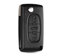 Kelay Coque de e Voiture de Rechange Compatible avec Peugeot 107 207 307 407 607 208 308 408 Accessoires de istance Pliable à 3 Boutons (HU83 Lame, CE0536)