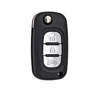 Kelay Renault Clé pour Renault Clio Traffic Kangoo Master Modus Megane Laguna Vivaro TéLéCommande, Coque Clé Renault Trafic, Boitier Clef Master - 3 Boutons