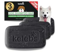 Kelebs Shampoing Chien Blanc | Anti Démangeaisons | Blanchie Le Poil | Formule Shampooing Chien Solide Eclairssissant Aux Ingredients Naturel Et Charbon Actif Peau Sensible Biodegradable 3 Pieces