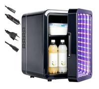 Keleef Mini réfrigérateur de 4 litres, réfrigérateur thermoélectrique pour cosmétiques, refroidit et chauffe (40 dB, 36 W, CC/AC), petit réfrigérateur portable silencieux pour voiture, bureau, chambre