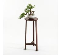 KELENMNAZT Nouveau Support De Plante Rond De Style Chinois - Grand Support De Pot De Fleur en Bois avec Base Triangulaire for Bonsaï(47cm/67cm/87cm)(47cm/18.5in)