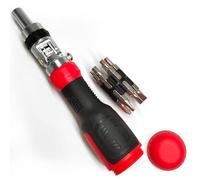 KELFEEAO 13 in 1 Ratchet Screwdriver, Multi Bit Screwdriver Set with Aluminum Alloy Bits Ergonomic Ratcheting Screwdrivers for Household Repair