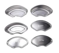 KELFEEAO 3 pièces plaque de cuisson à la vapeur en acier inoxydable, ensemble de plateaux de boîte à vaisselle avec couvercle en forme d'éventail divisé bol de cuisson à la vapeur