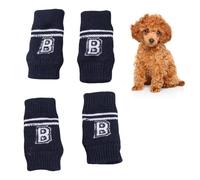 KELFEEAO 4 PCS Dog Elbow Protector, Soft Cotton Support Wrap Dog Elbow Pads with Elastic Fit Pet Joint Wound Protection Sleeve Knee Brace for Dogs (S)