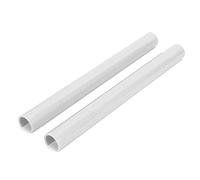 KELFEEAO Bandes d'insertion de Grille, 2 pièces décoration de Grille Avant Inserts de Grille de Remplacement Rayures Wrap pour série 1 2 3 4 5 6 7 F20 F22 F30 G30 G11 (Blanche)