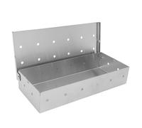 KELFEEAO Boîte rectangulaire à copeaux de Bois, infuseur de saveur de Barbecue en Acier Inoxydable pour Barbecue à Charbon de Bois, Camping, Pique-Nique, Accessoire de Barbecue en Plein air