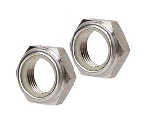KELFEEAO Écrou de Blocage Hexagonal 2 pièces, écrou d'hélice Marine en Acier Inoxydable écrou de Blocage de 22 mm 90185-22043 pour Le gréement de Moteur de Moteur Hors-Bord