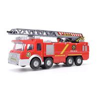 KELFEEAO Jouet de Camion de Pompier, échelle de Camion de Pompier d'apparence Nouvelle, Couleur vive, échelle rotative à 360 degrés, Jouets de Voiture pour Enfants, camions pour garçons et