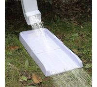 KELFEEAO Lot de 2 Blocs Anti-éclaboussures, Extension de gouttière en PP, résistante aux intempéries, Extensions de gouttière pour protéger la Maison pour l'extérieur, Vert (Blanche)