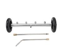 KELFEEAO Nettoyeur de Train de roulement Haute Pression, laveuse de Train de roulement de 16 Pouces avec Tige d'extension sous Le Balai à Eau de Lavage de Voiture pour Camion SUV remorque (Noir Pur)