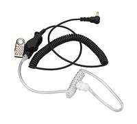 KELFEEAO Oreillette Radio 2 Voies, Casque Professionnel 3,5 mm avec câble PU rétractable, oreillette Audio Transparente pour Talkie-walkie, Smartphone, Lecteur MP3