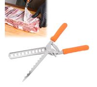 KELFEEAO Outil de Retrait de Membrane côtelée, en Acier Inoxydable 304 Professionnel pour préparation de côtes de Barbecue, Graisse à Double Usage avec poignée antidérapante