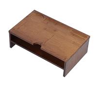 KELFEEAO Support de Moniteur, Design Ergonomique, étagère de Bureau, Support de Rangement en Bois avec Emplacement de Rangement pour Ordinateur, Ordinateur Portable, imprimante, TV (Double Couche