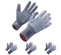 KELI - 3 Paires de Gants de Protection ParCut - Brevet Nolost - Manutention - Protection Haute Performance - Vitrerie - Enduction Latex Supergrip - T08