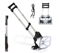 KELI - Diable Compact Pliable en Aluminium & Acier - Léger & Facilement Pliable - Capacité 80 kg - Utilisation Polyvalente - Poignée Ergonomique