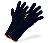 KELI -Gants Anti Chaleur - Taille Universelle - Gants Barbecue Grill - Résistant 250° - Manchette 35cm - Isolation Thermique - Ambidextre