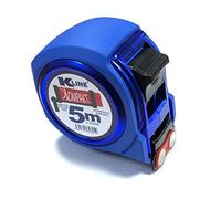 KELI - Mètre Ruban Compact magnétique Professionnel, bi-matière, Rigidité maximum 2,2m de tenu, Quadruple accroche, Ruban Extra Large de 25mm (5 Mètres x 25mm)