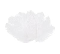 KELING Lot de 10 plumes d'autruche naturelles blanches 20-25 cm pour mariage DIY
