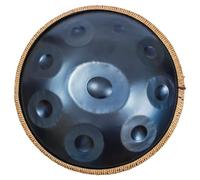 KELIODY Tambour à main harmonique bleu 432 Hz en D mineur 9 tons Tambour à langue de 56 cm Percussion pour la guérison sonore, la méditation personnelle, le yoga pour débutants et amateurs de musique