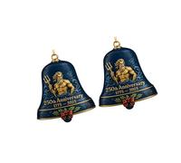 Kelisdi 1. Cloches décoratives en acrylique pour sapin de Noël, cheminées, collectionneurs, décoration de vacances, cloches commémoratives pour sapin de Noël