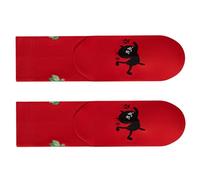 Kelisdi 1 paire de chaussettes confortables avec motif porte-bonheur pour éviter le malheur avec feuilles de pomelo pour l'énergie et le milieu du mollet Chaussettes de festival, b, taille unique