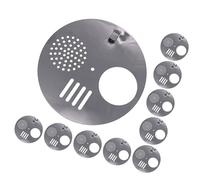 Kelisdi Apiaire d'entrée rond en acier inoxydable de 12,5 cm, accès réglable pour plusieurs colonies en bois, accessoires d'apiculteur