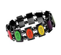 Kelisdi Bracelet confortable avec perles colorées pour une expression de foi et un port quotidien, taille unique, Comme décrit