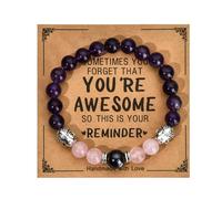 Kelisdi Bracelet élégant hypoallergénique à boucle unique avec carte de message incluse, bracelet élégant, idéal pour les peaux sensibles, robuste, unisexe pour les activités actives, One Size, Comme