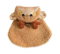 Kelisdi Cape à capuche pour chat sur le thème des vacances, costume de festival pour animal de compagnie, fête de Noël et aventure en plein air en hiver, costume de renne