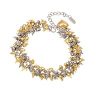 Kelisdi Chaîne à breloques tendance en acier inoxydable robuste unisexe pour occasions spéciales pour femme Accessoires tendance et simples, One Size, Comme décrit