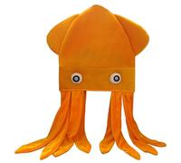Kelisdi Chapeau de calamar multifonction pour adultes et enfants - Chapeau amusant avec tissu doux - Accessoires de costume - Chapeau de festival