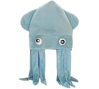 Kelisdi Chapeau de calamar multifonction pour adultes et enfants - Chapeau amusant avec tissu doux - Accessoires de costume - Chapeau de festival