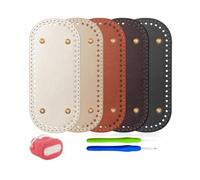 Kelisdi Collection de fabrication de portefeuilles en cuir synthétique de qualité supérieure avec guide illustré pour les accessoires d'artisanat en cuir synthétique permanent, le tout dans une base