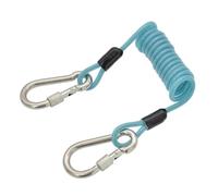 Kelisdi Cordon de caméra de plongée avec câble spiralé pour outil de sport avec clip à libération rapide