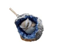 Kelisdi Décoration de Noël en acrylique transparent en forme de hibou - Décoration sûre pour enfants et animaux domestiques - Utilisation ronde - Décoration sûre