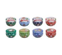 Kelisdi Décoration de Noël parfumée à combustion longue durée 8 heures dans un coffret cadeau aromathérapie naturelle en cire de soja pour sapin de Noël