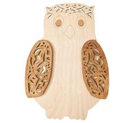 Kelisdi Décorations murales d'animaux en bois nordiques pour chambre d'enfant Pendentifs Ornement Stickers muraux pour fermes, chambres d'enfants Décorations de chambre d'enfant