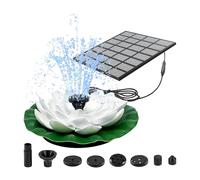 Kelisdi Écran solaire pour petits bassins avec hauteur de saupoudrage de 100 cm et fonctionnement silencieux en dessous de 45 dB fontaine solaire pour terrasse